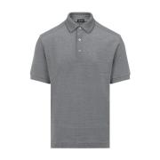 Donkergroen Poloshirt Ermenegildo Zegna , Gray , Heren