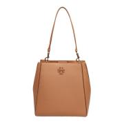 Leren emmerzak in Tiramisu-kleur Tory Burch , Brown , Dames