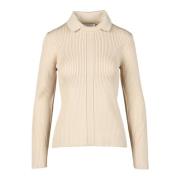 Elegante Gebreide Trui Tory Burch , Beige , Dames