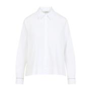 Luce Cropped Shirt Peserico , White , Dames