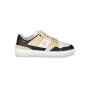 Witte Leren Damessneakers Tommy Hilfiger , Multicolor , Dames