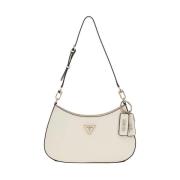 Elegante witte handtas met gouden details Guess , White , Dames