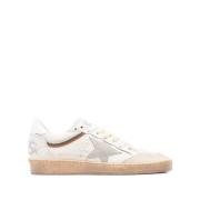 Witte Veterschoenen met Geperforeerde Neus Golden Goose , White , Here...