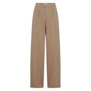 Tailor Broek met Timber Wolf Design Copenhagen Muse , Brown , Dames