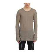 Lange Mouw Basic T-Shirt in Stof Rick Owens , Gray , Heren