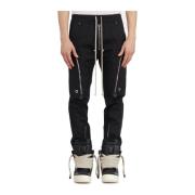 Cargo Zwarte Broek Rick Owens , Black , Heren