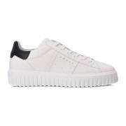 Witte Sneakers met Zilveren Accenten Hogan , White , Heren