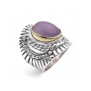 Roze Kunzite Zilveren Ring Jalan Jalan , Purple , Dames