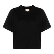 Katoenen T-shirt Loulou Studio , Black , Dames