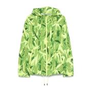 Limoengroene Rits Hoodie Zakken Trekkoord Kenzo , Green , Heren