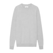 Wollen Crewneck Sweater Grijs Melange Nn07 , Gray , Heren