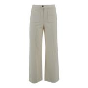 Ecru Harry Broek met Voor Sluiting Soeur , Beige , Dames