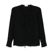 Zwarte shirt voor vrouwen Elisabetta Franchi , Black , Dames