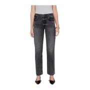 Kate Straight Leg Jeans Anine Bing , Gray , Dames