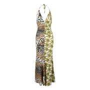 Elegante jurk in stretchstof Roberto Cavalli , Multicolor , Dames