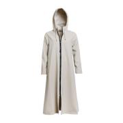 Lichtgewicht Matte Rits Regenjas Stutterheim , Beige , Dames