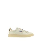 Witte Leren Sneakers Dallas Stijl Autry , White , Heren