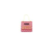 Roze Logo Voor Tas Marni , Pink , Dames