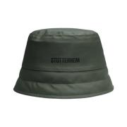 Gewatteerde Waterdichte Bucket Hoed Stutterheim , Green , Dames