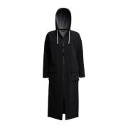 Mat Lang Regenjas met Aqua Guard Rits Stutterheim , Black , Dames