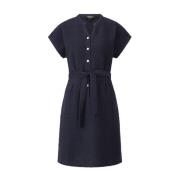 Katoenen Midi Jurk met Riem A.p.c. , Blue , Dames