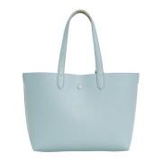 Omkeerbare Tote Tas met Metalen Logo Twinset , Blue , Dames