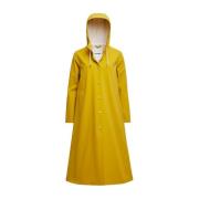 Love Print Matte Regenjas Stutterheim , Yellow , Dames