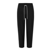 Moderne Cropped Wollen Broek Drole de Monsieur , Black , Heren