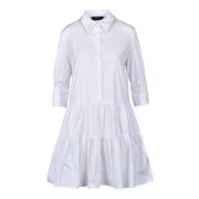 Elegante Katoenen Jurk Fabiana Filippi , White , Dames