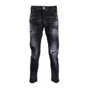 5-Pocket Broek 900 Stijl Broek Dsquared2 , Black , Heren