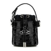 Mini Daisy Bucket Bag in zwart leer Vivienne Westwood , Black , Dames