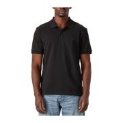 Heren Logo Pique Polo Shirt Scotch & Soda , Black , Heren