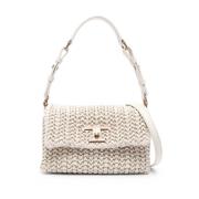 Stijlvolle Schoudertas met Uniek Ontwerp Tod's , White , Dames