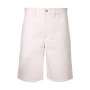 Denim Shorts met Achterlogo Detail Jil Sander , White , Heren