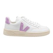 Orchidee Wit Leren Sneakers Veja , White , Dames