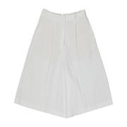 Linnen Shorts met Zakken Fabiana Filippi , White , Dames