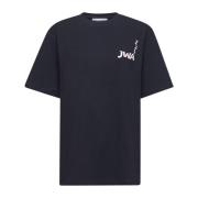 Blauwe T-shirts met Real Sleep Graphic JW Anderson , Blue , Dames