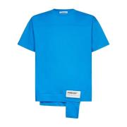 Logo Katoenen T-shirt Ambush , Blue , Heren