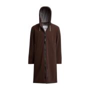 Lichtgewicht Matte Parka voor Mannen Stutterheim , Brown , Heren