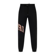 Bandanasweatpants met geribde afwerking Amiri , Black , Heren