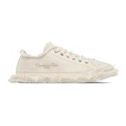 Canvas Sneakers met Zijlogo Detail Dior , Beige , Dames