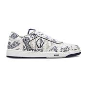 Leren Sneakers met Monogramdetail Dior , White , Heren