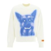 Pas op voor hond katoenen sweatshirt Heron Preston , White , Heren