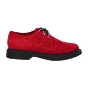 Suede Derbies Veterschoenen Mannen Saint Laurent , Red , Heren