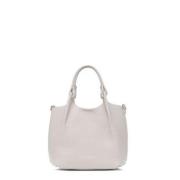 Eenvoudige Hedendaagse Leren Handtas Gianni Chiarini , Gray , Dames