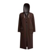 Mat Lang Regenjas met Aqua Guard Rits Stutterheim , Brown , Dames