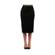 Elegante Studio Gonna Rok Max Mara Studio , Black , Dames