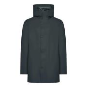 Grijze parka met capuchon en zwevend schild RRD , Gray , Heren