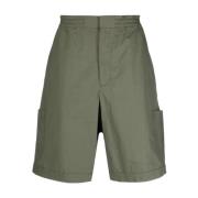 Katoenen Bermuda Shorts met Logodetail Ambush , Green , Heren