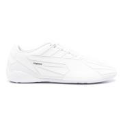 Witte Sneakers Amandelvormige Neus Vetersluiting Coperni , White , Dam...